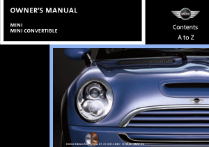 2008 Mini USA CONVERTIBLE Owners Manual